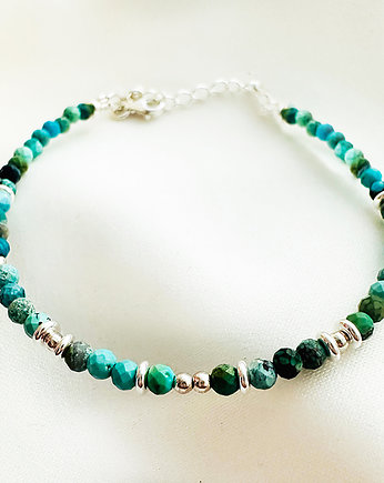 Bransoletka z turkusów, biżuteria z kamieni turkus, Anemon Atelier