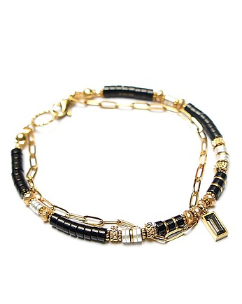 Hematyt black and white /bransoletka/ 12.11.25 - Szlachetna kolekcja, KiKa pracownia