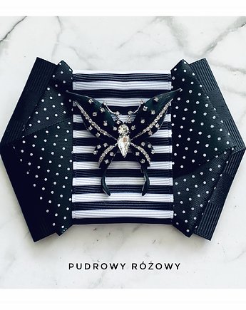 Brosza  z Motylem NOWOŚĆ 1 szt, Pudrowy Różowy