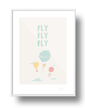 Plakat FLY FLY FLY, PAKOWANIE PREZENTÓW - Papier do pakowani