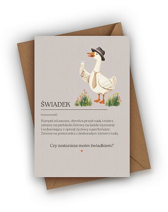 Kartka dla świadka- Czy zostaniesz moim świadkiem?, Czarna Owca Karteczki