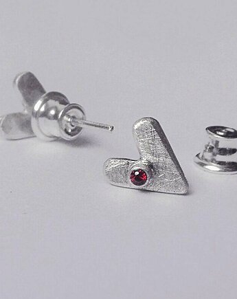 Kolczyki srebrne SERDUSZKO, Katarzyna Kaminska ART