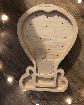 Lampka Drewniana Eko Balon, NINKI WOOD