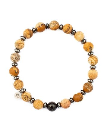 Męska bransoletka zodiakalna - Rak - Zdrowie i Ochrona I, Kulka Bransoletki