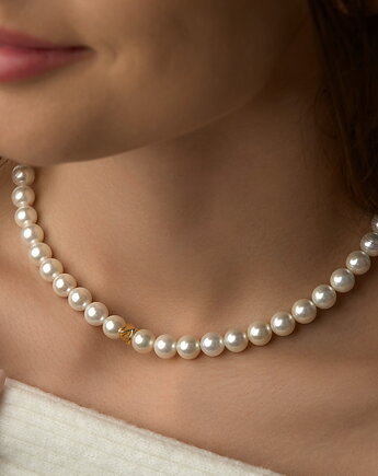 Choker naszyjnik perły Seashell- srebro 925 pozłacane, Coccola JEWELLERY