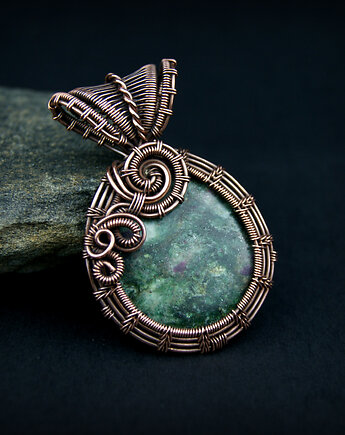 Wisiorek ze szmaragdem, Blue Pearl Art