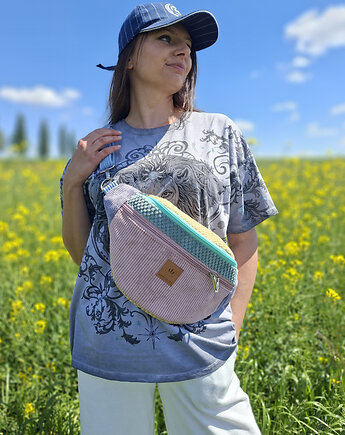 Nerka XL z kolorowych tkanin La Palma, sabi tatka