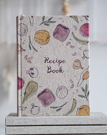 Przepiśnik   Książka kucharska  Lniana ENG, Pracownia Zeszytów