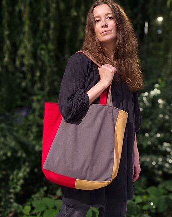 Lazy bag torba kolorowa bawełniana no waste, hairoo