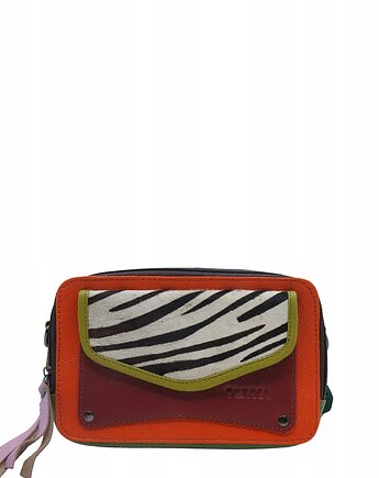 Torebka listonoszka zero waste skórzana przepiękna oryginalna OLIVKA, Olivka Warsaw