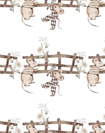Tapeta ścienna Spring Mice Hence 53cmx10m PZ, Bajkowe Wnetrza