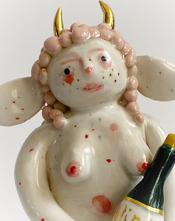 Figurka diabełka, diabeł ceramiczny, Figurka kobiety, Matylda ceramika