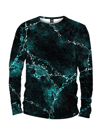 Koszulka Longsleeve DR.CROW Marble Turquoise, DrCrow