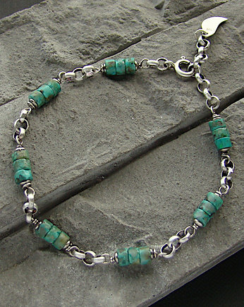 Turkus afrykański - bransoletka, RayOfArt