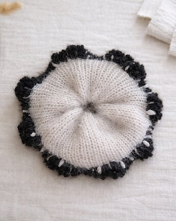 Hoshi gumka scrunchie z baby alpaki wełna merino handmade, GANGSTA KNIT