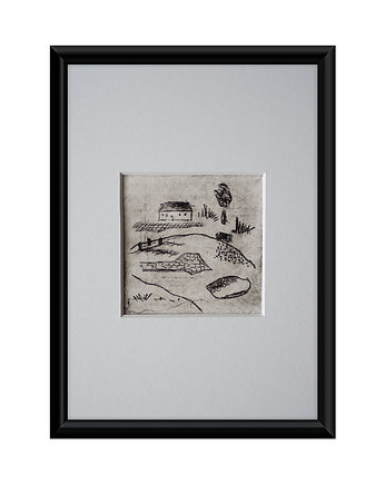 Oryginał - Grafika w oprawie passe-partout 13x18 cm, Gosia Sendlewska