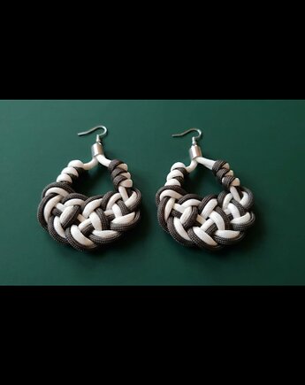 Plecione unikatowe kolczyki, KruCorde