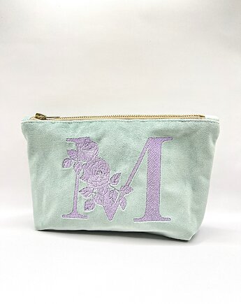 Kosmetyczka litera imienia miętowa, RUDNIK