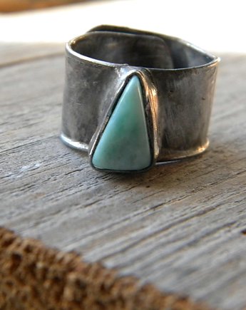 Larimar  - pierścionek, Beata Trotter