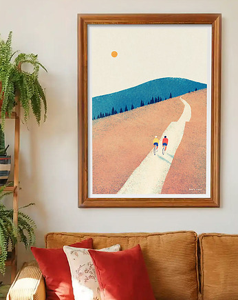 Plakat rower latem - dla rowerzysty, minimalmill