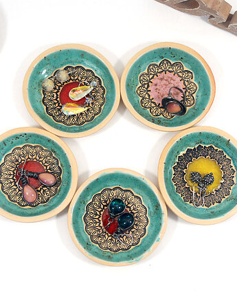 Miseczka ceramiczna na kadzidełko, biżuterię, drobiazgi, 10FingersArt
