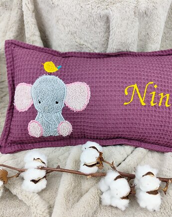 Personalizowany prezent dla dziecka - imienna poduszka ze słonikiem, Enitka Sweet Baby Room