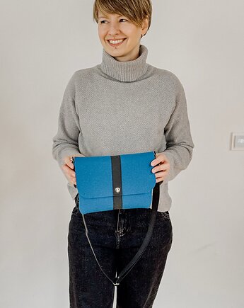 Marmollada - filcowa listonoszka CHABROWA + czarny, marmollada