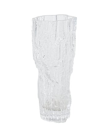 Wazon szklany ice glass, duński design, lata 70, produkcja: Dania, Przetwory design