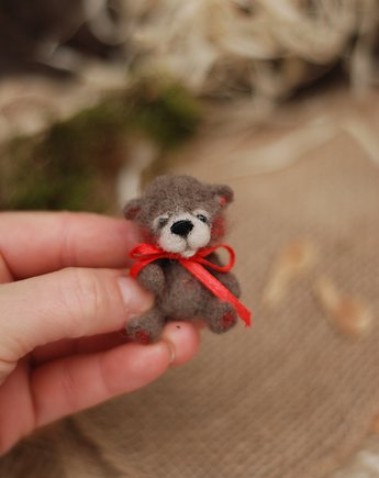 Miś Miniaturka- Beżowy, BoboLobo Handicraft