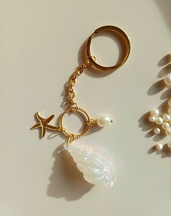 Brelok muszelka  - stal szlachetna, s e n s e d  accessories