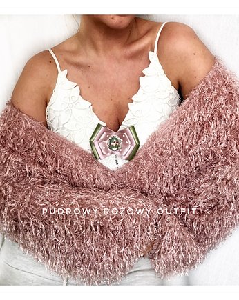 Sensualna  Brosza z Baletnicą Delikatność NEW, Pudrowy Różowy