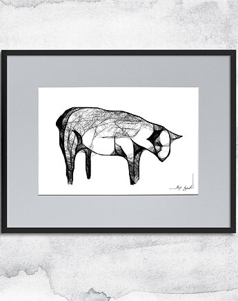 Autorska grafika z ramą - nr 75, Maja Gajewska