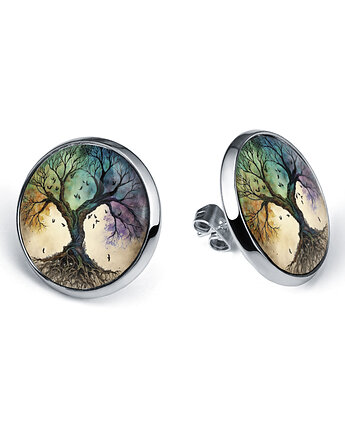 Kolczyki sztyfty Drzewo Życia , laluv