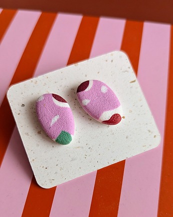 Kolczyki sztyfty w kwiatki