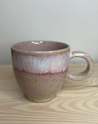 Kubek różowy w piegi, PIEGO Ceramika