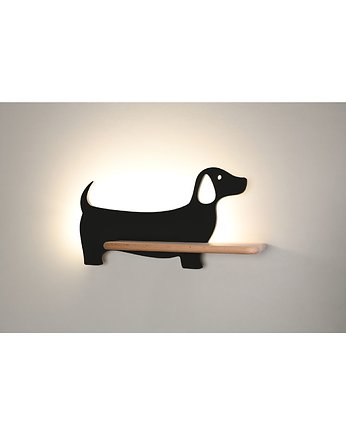 Lampka kinkiet półeczka LED 5W Cat Kids czarny, Candellux Lighting