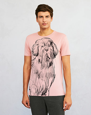 Newfoundland Dog Men's T-shirt light pink, SELVA