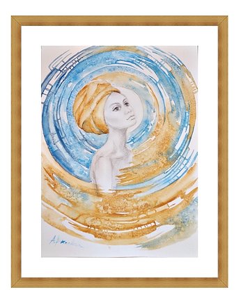 Sade, akwarela/rysunek, kobieta, postać, Galeriai
