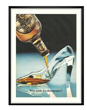 Plakat Oprawiona reklama whiskey Chivas Regal, RiskyWalls