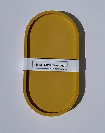 Podstawek owalny z gipsu, Mrs Betoniara