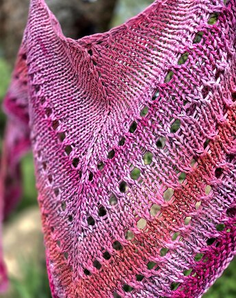 Piwonia / chustka, agat handmade