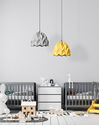 Lampa wisząca origami ICEBERG S kanarkowa, Ynska