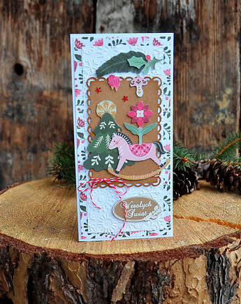 Kartka świąteczna, mamuta