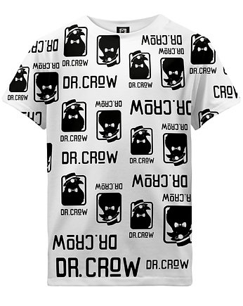 T-shirt Girl DR.CROW Logo Biała, DrCrow