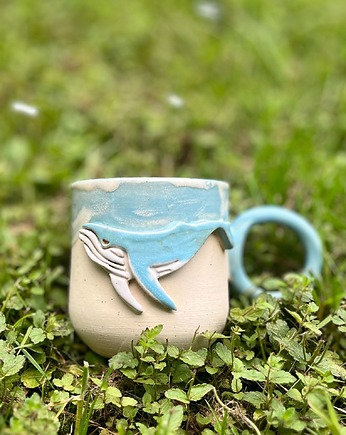 Kubek ceramiczny z wielorybem, ceramic bubble