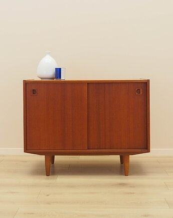 Szafka tekowa, duński design, lata 70, produkcja: Dania, Przetwory design