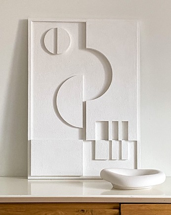 Minimalistyczny obraz 3D / relief 50x70, Luumi Studio