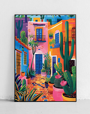 Plakat Kaktusy na podwórku słońca, Harvest Maison