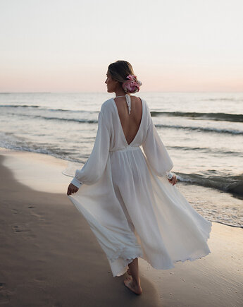 Maxi Sukienka Boho Soul - BIAŁA, Hippie and Bloom