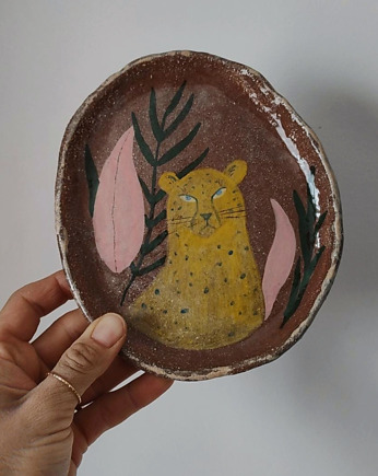 Lampart - talerzyk ceramiczny, OSOBY - Prezent dla szefa